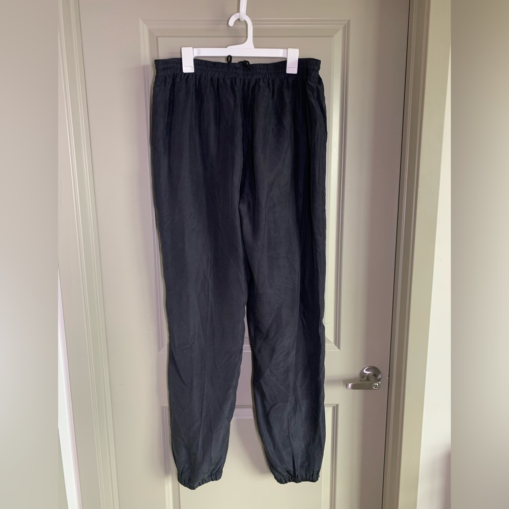 Christian Dior Monsieur 100% Silk Black Joggers SZ XL - Picture 2 of 5